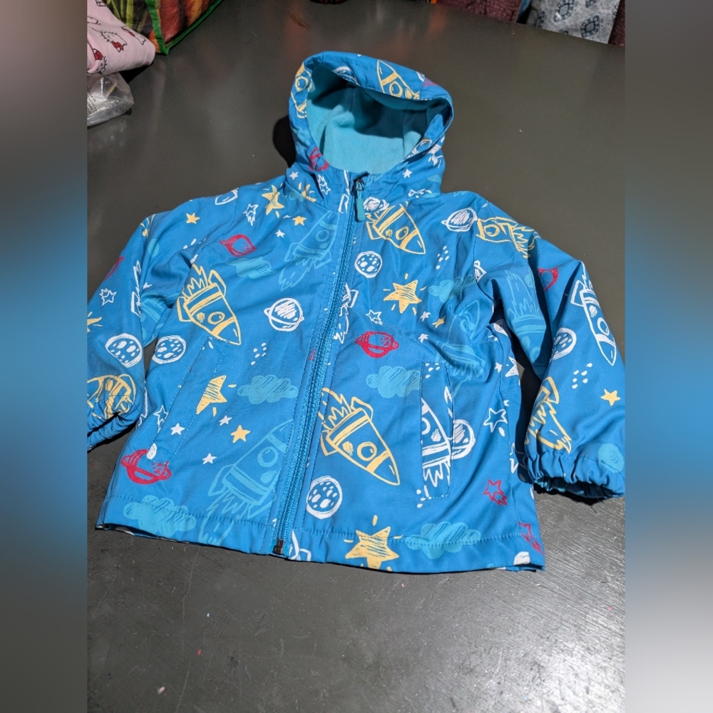 Jingle Bongala Size 3-4 Outter Space Coat Excellent Condition